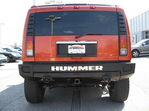 2003 H2 SUV - Sunset Orange Metallic / Black photo #11