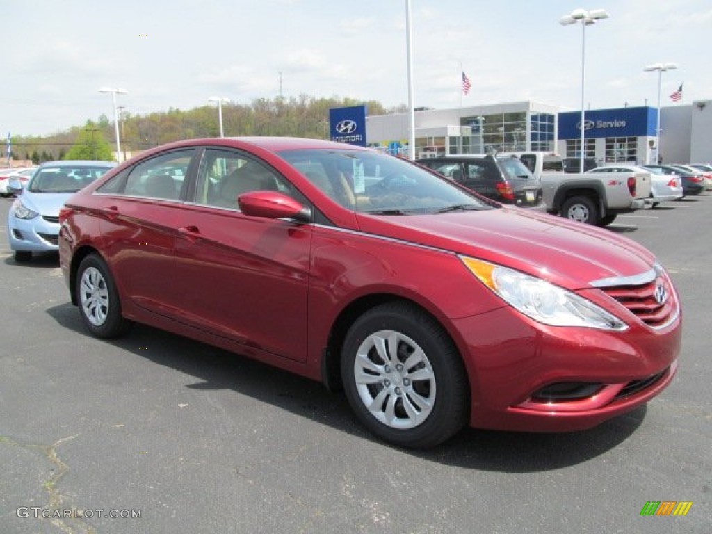 Sparkling Ruby 2013 Hyundai Sonata GLS Exterior Photo #64342331