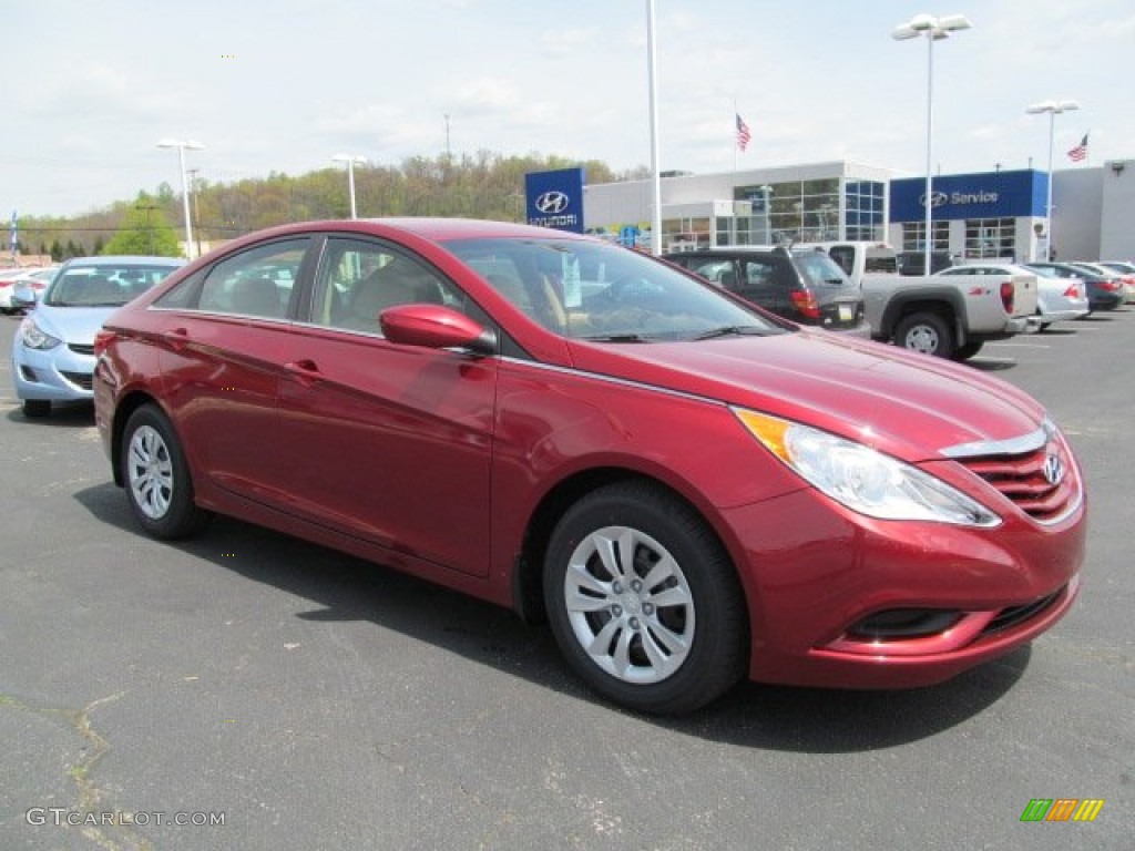 2013 Sonata GLS - Sparkling Ruby / Camel photo #1