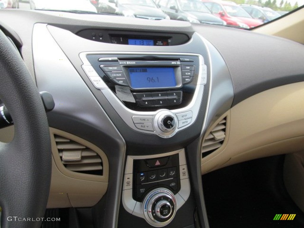 2012 Elantra GLS - Blue Sky Metallic / Beige photo #8