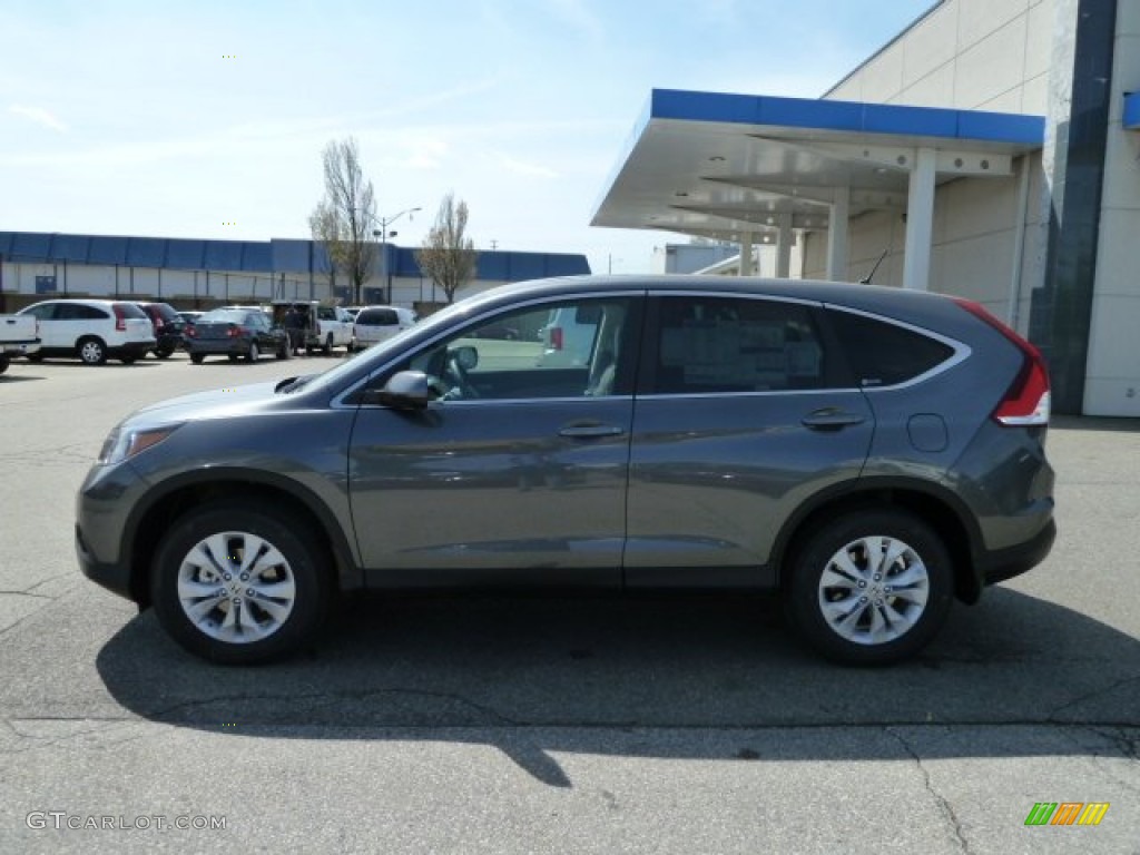 2012 CR-V EX 4WD - Polished Metal Metallic / Gray photo #2