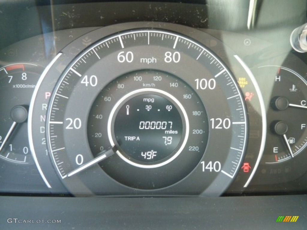 2012 CR-V EX 4WD - Polished Metal Metallic / Gray photo #19