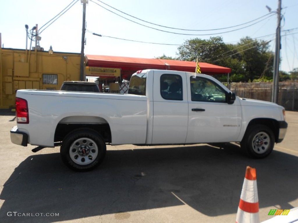 2008 Sierra 1500 Extended Cab - Summit White / Dark Titanium photo #7