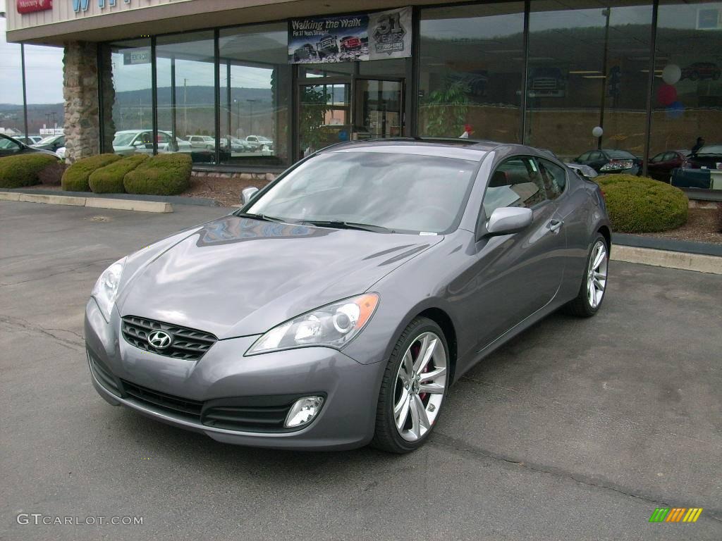 2010 Genesis Coupe 2.0T Track - Nordschleife Gray / Black/Red photo #1