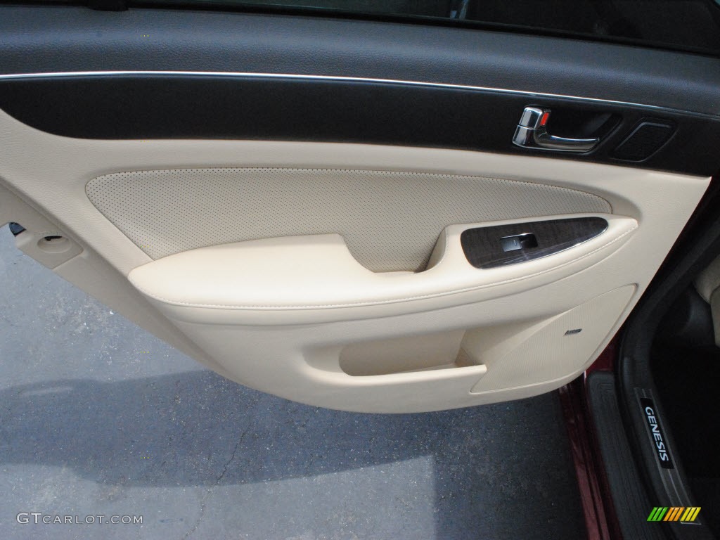 2011 Genesis 4.6 Sedan - Cabernet Red Pearl / Cashmere photo #14