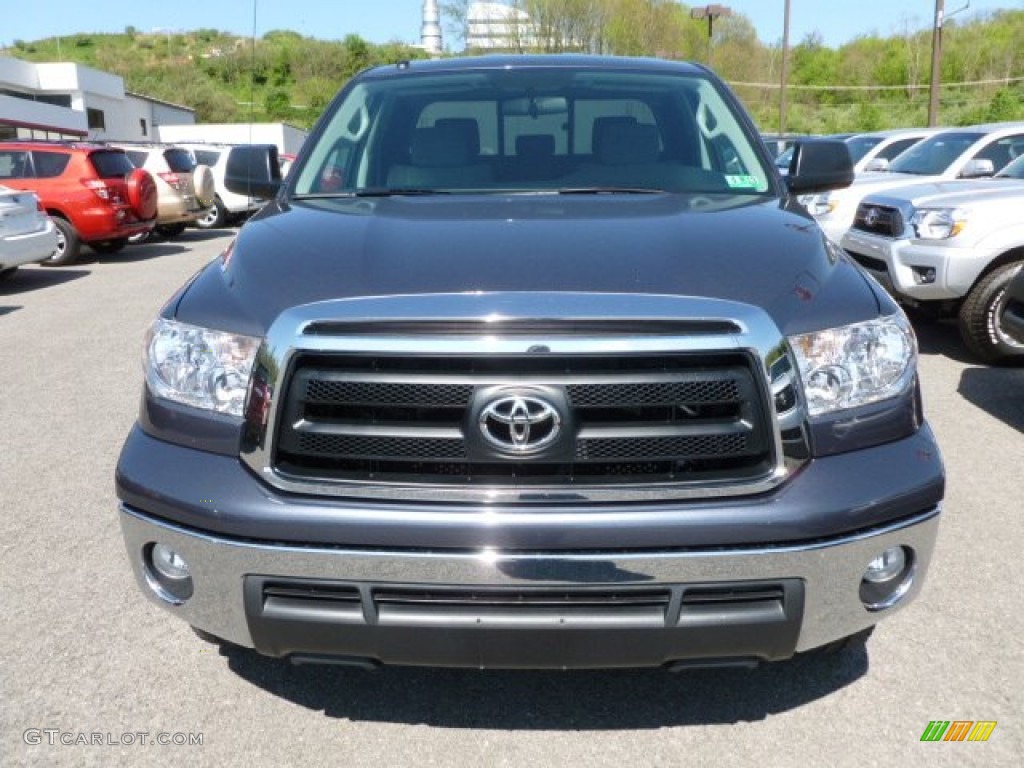 2010 Tundra TRD Double Cab 4x4 - Slate Gray Metallic / Graphite Gray photo #2