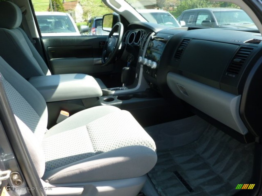 2010 Tundra TRD Double Cab 4x4 - Slate Gray Metallic / Graphite Gray photo #8