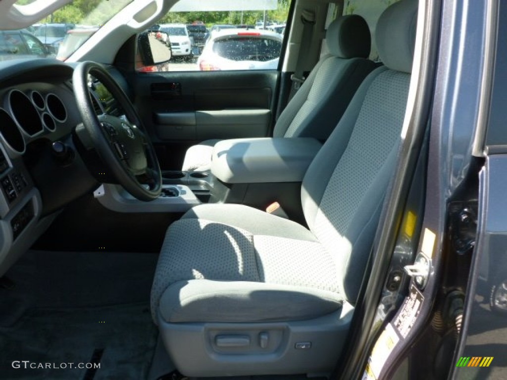 2010 Tundra TRD Double Cab 4x4 - Slate Gray Metallic / Graphite Gray photo #10