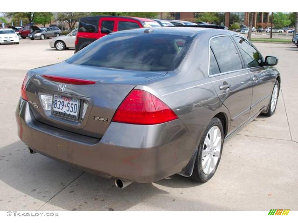 2007 Accord EX-L V6 Sedan - Carbon Bronze Pearl / Ivory photo #7