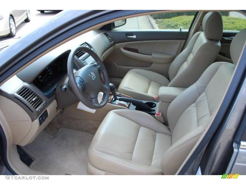 2007 Accord EX-L V6 Sedan - Carbon Bronze Pearl / Ivory photo #13