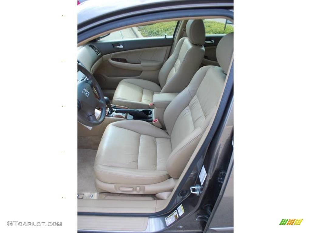 2007 Accord EX-L V6 Sedan - Carbon Bronze Pearl / Ivory photo #14