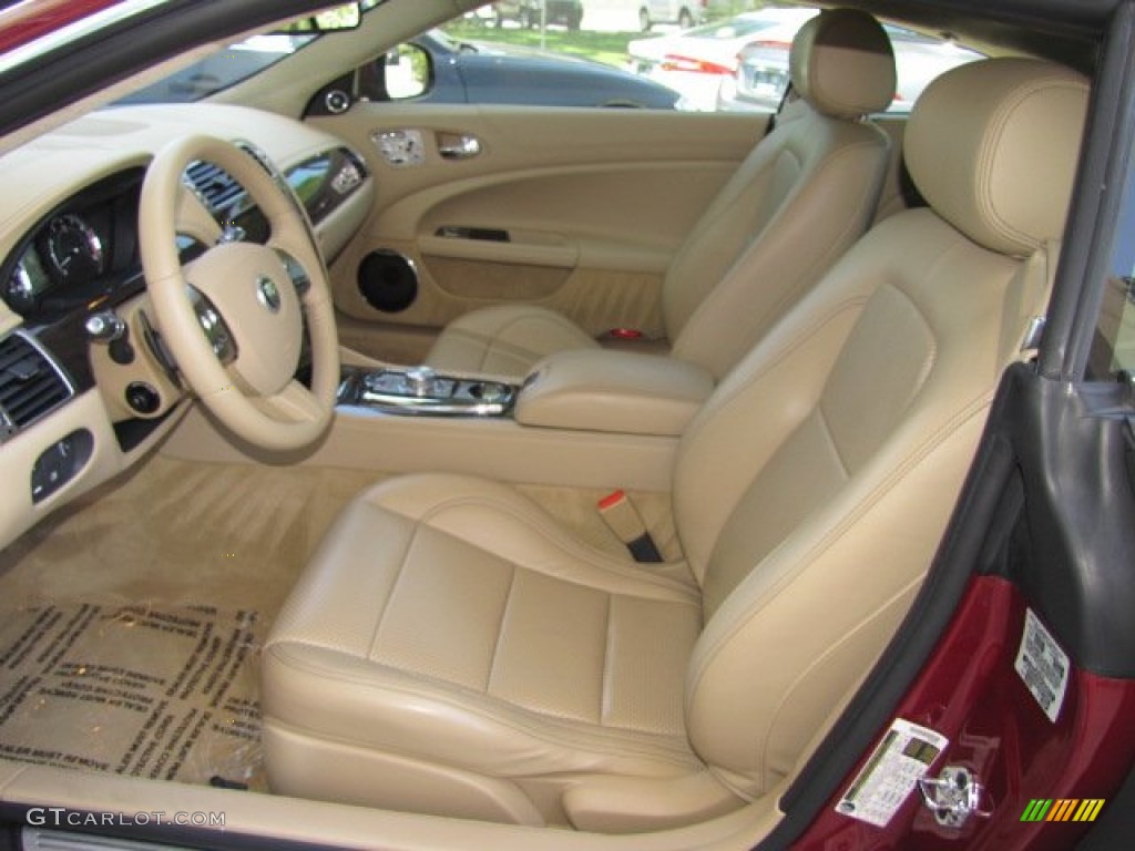 Caramel Interior 2010 Jaguar XK XK Coupe Photo #64347523