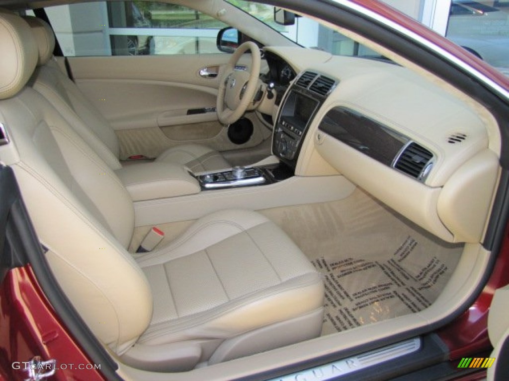 Caramel Interior 2010 Jaguar XK XK Coupe Photo #64347529