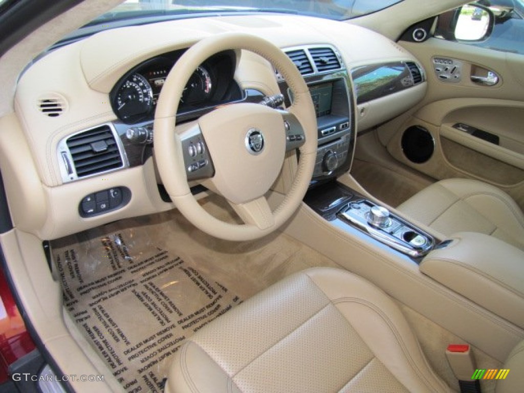 Caramel Interior 2010 Jaguar XK XK Coupe Photo #64347535