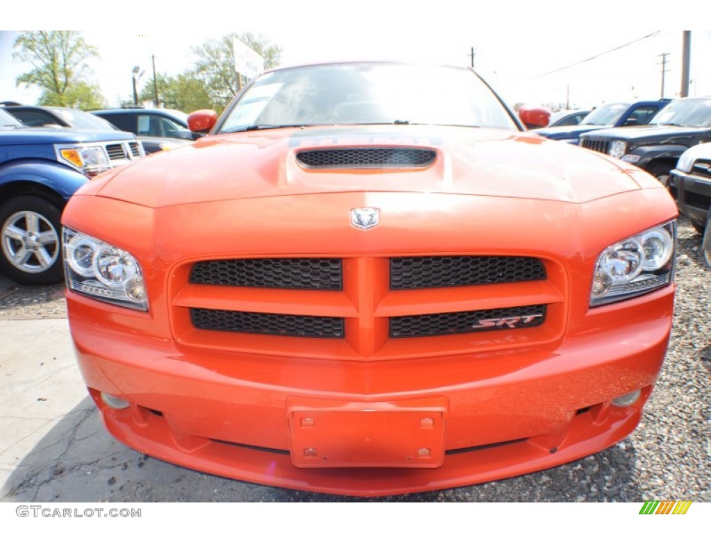 2009 Charger SRT-8 Super Bee - HEMI Orange Pearl / Dark Slate Gray photo #2