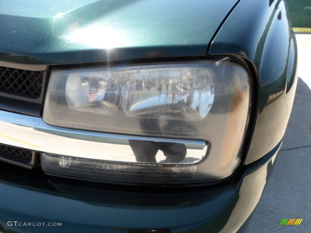 2003 TrailBlazer LS - Dark Green Metallic / Medium Pewter photo #10