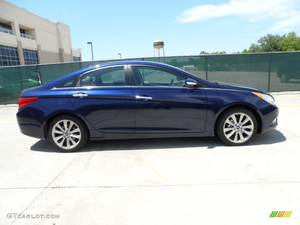 2013 Sonata Limited 2.0T - Indigo Night Blue / Gray photo #2