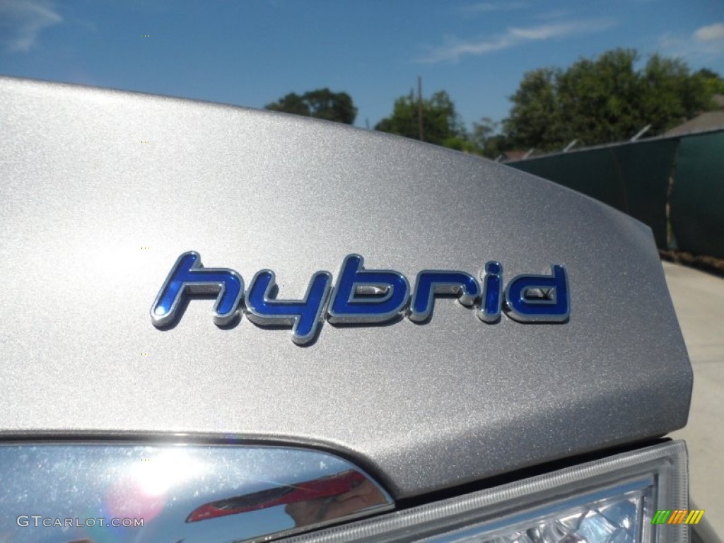 2012 Sonata Hybrid - Hyper Silver Metallic / Gray photo #16
