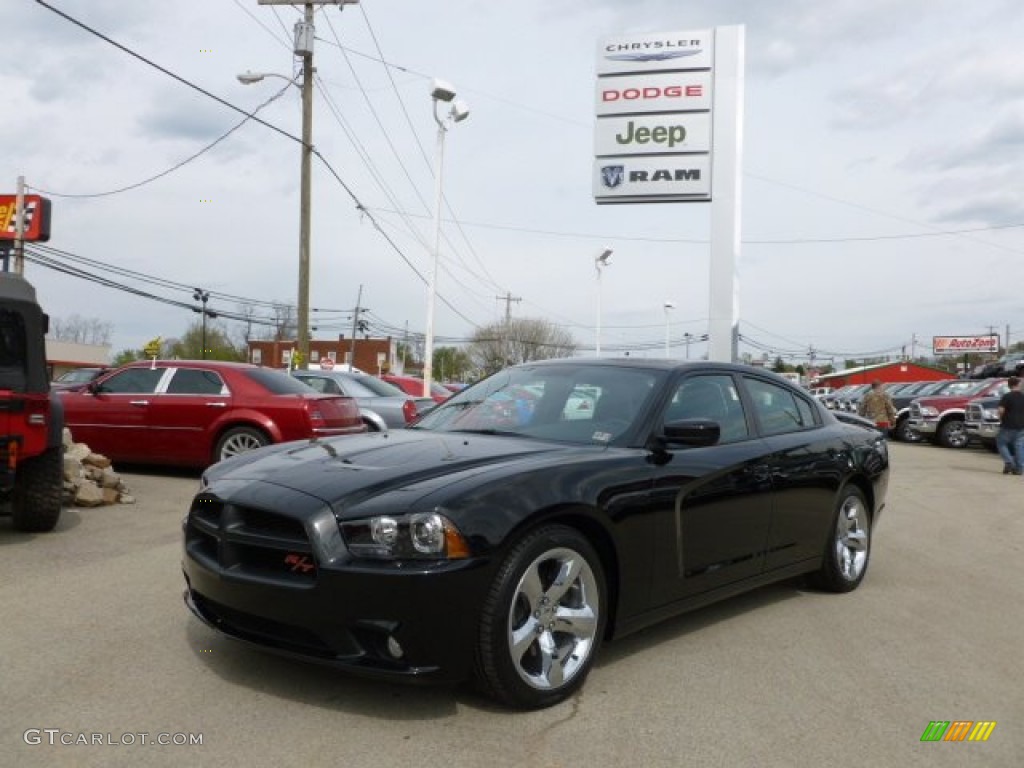 2012 Charger R/T Road and Track - Pitch Black / Black photo #1