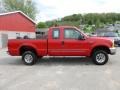 2000 Red Ford F250 Super Duty XLT Extended Cab 4x4  photo #3