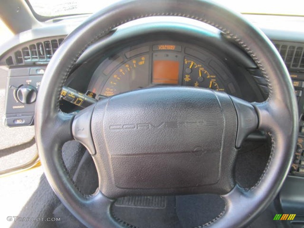 1993 Corvette Coupe - Competition Yellow / Black photo #11