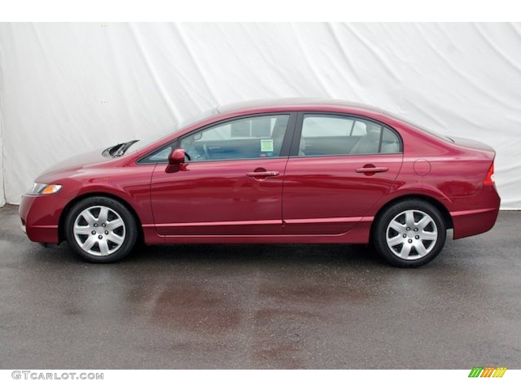 Tango Red Pearl 2010 Honda Civic LX Sedan Exterior Photo #64355970