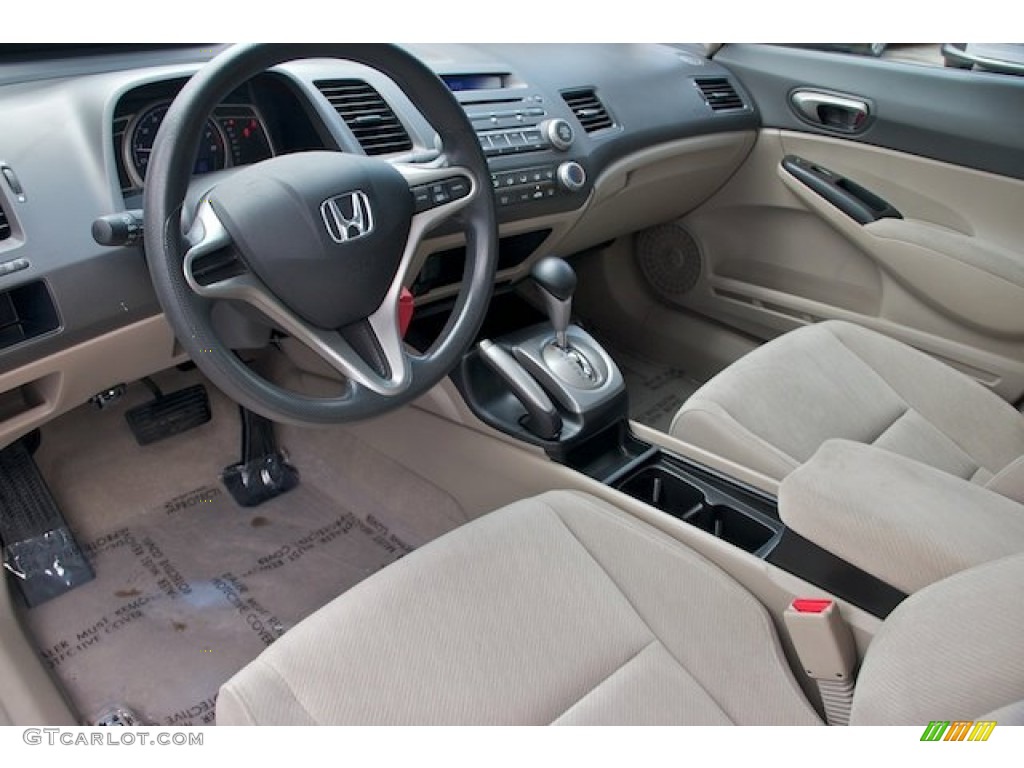 Beige Interior 2010 Honda Civic LX Sedan Photo #64356012