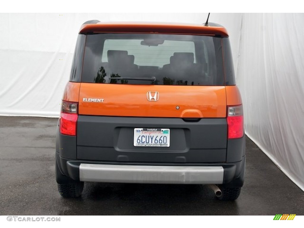 2008 Element LX - Tangerine Orange Metallic / Gray/Black photo #8