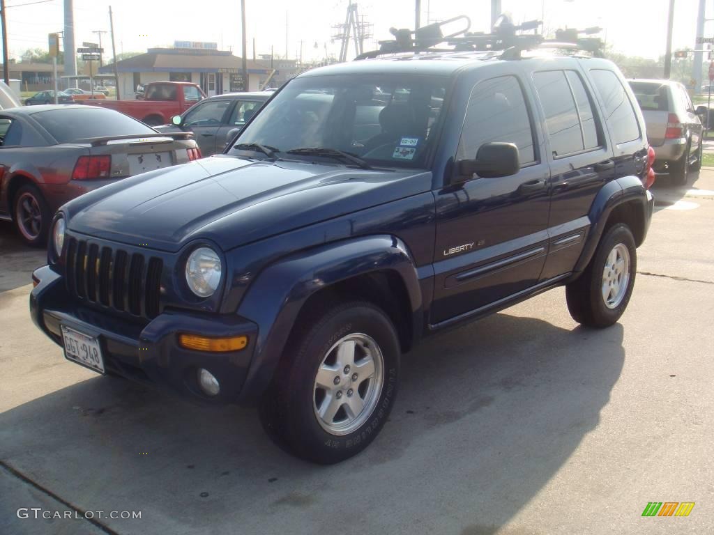 2002 Liberty Limited 4x4 - Patriot Blue Pearlcoat / Dark Slate Gray photo #3