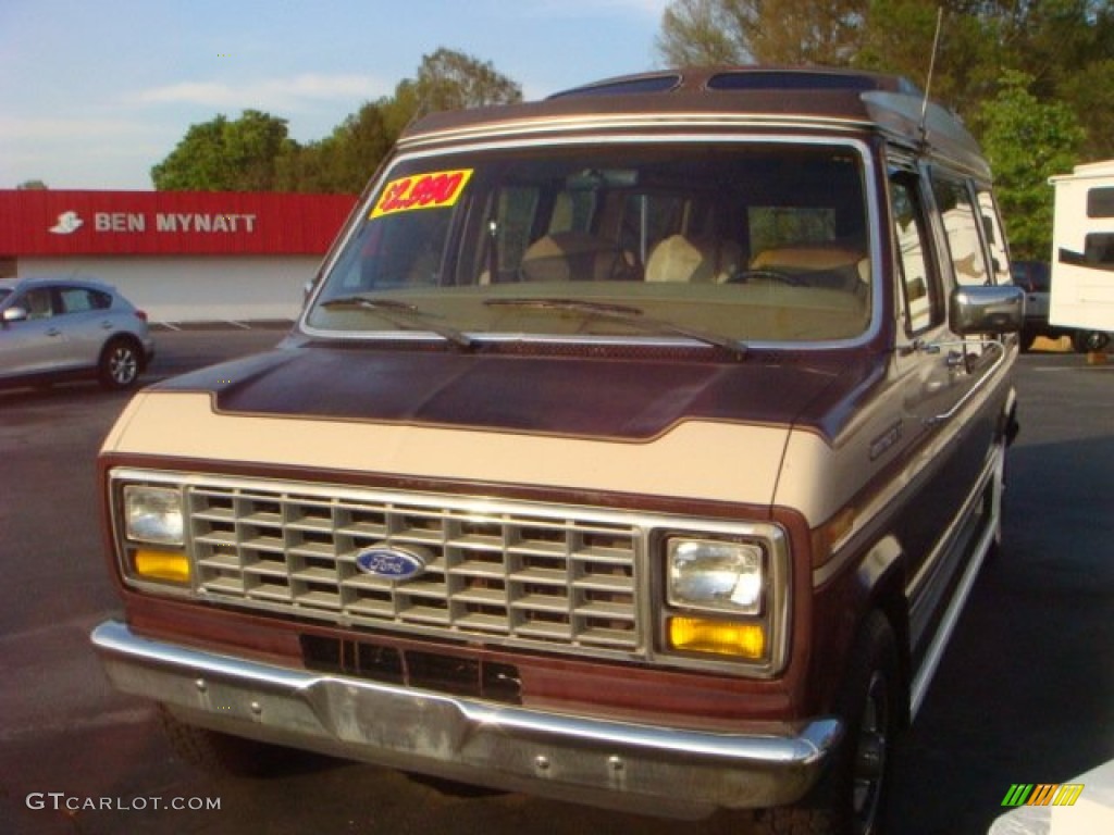 1987 E Series Van E150 Passenger Conversion - Light Chestnut / Tan photo #1