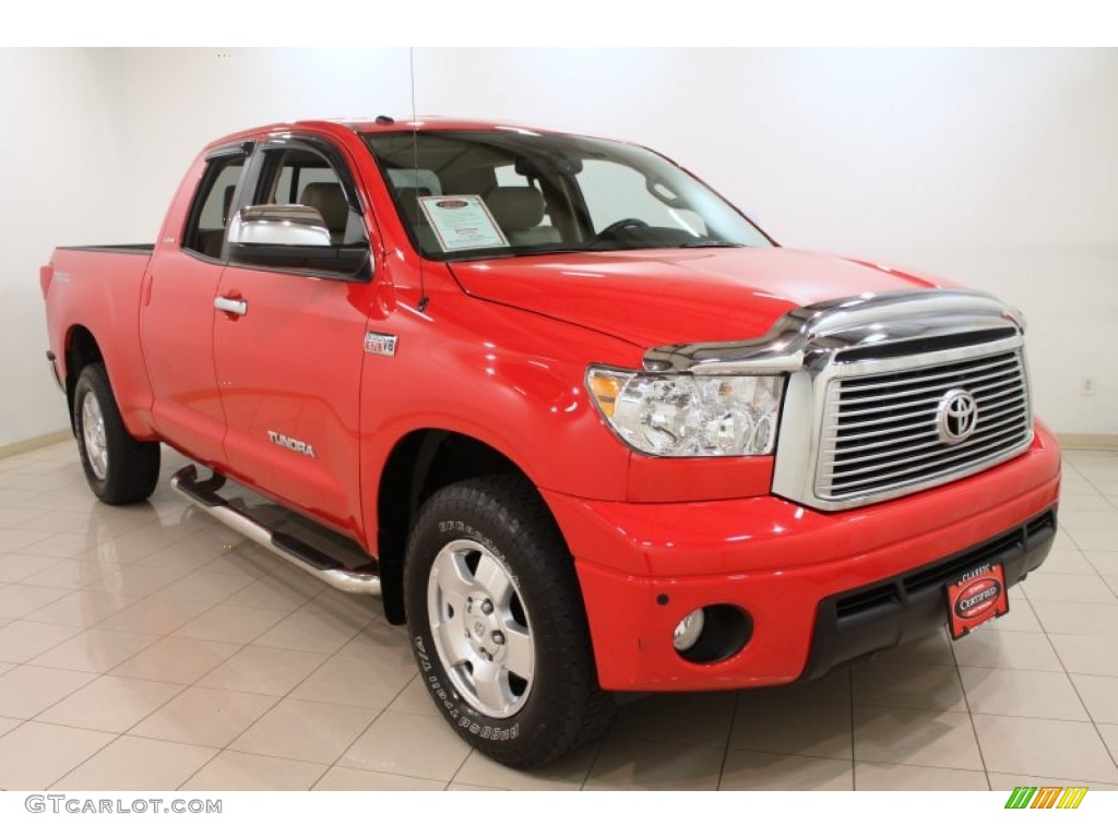 Radiant Red 2010 Toyota Tundra Limited Double Cab 4x4 Exterior Photo #64356804