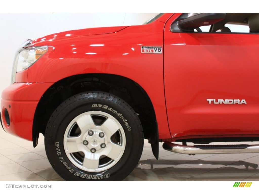 2010 Tundra Limited Double Cab 4x4 - Radiant Red / Sand Beige photo #20