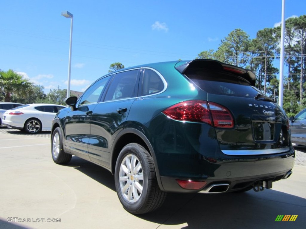 2012 Cayenne  - Jet Green Metallic / Luxor Beige photo #3
