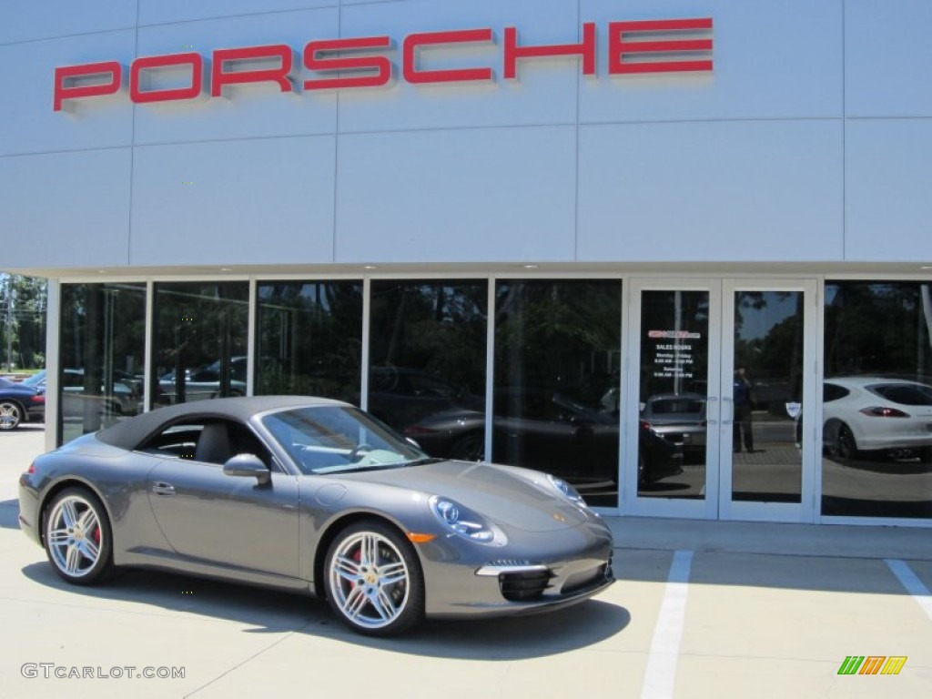 Agate Grey Metallic 2012 Porsche New 911 Carrera S Cabriolet Exterior Photo #64358096