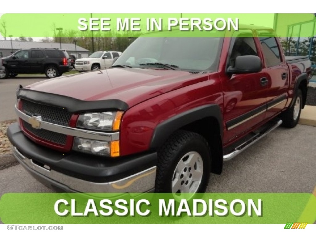 2004 Silverado 1500 Z71 Crew Cab 4x4 - Sport Red Metallic / Dark Charcoal photo #1