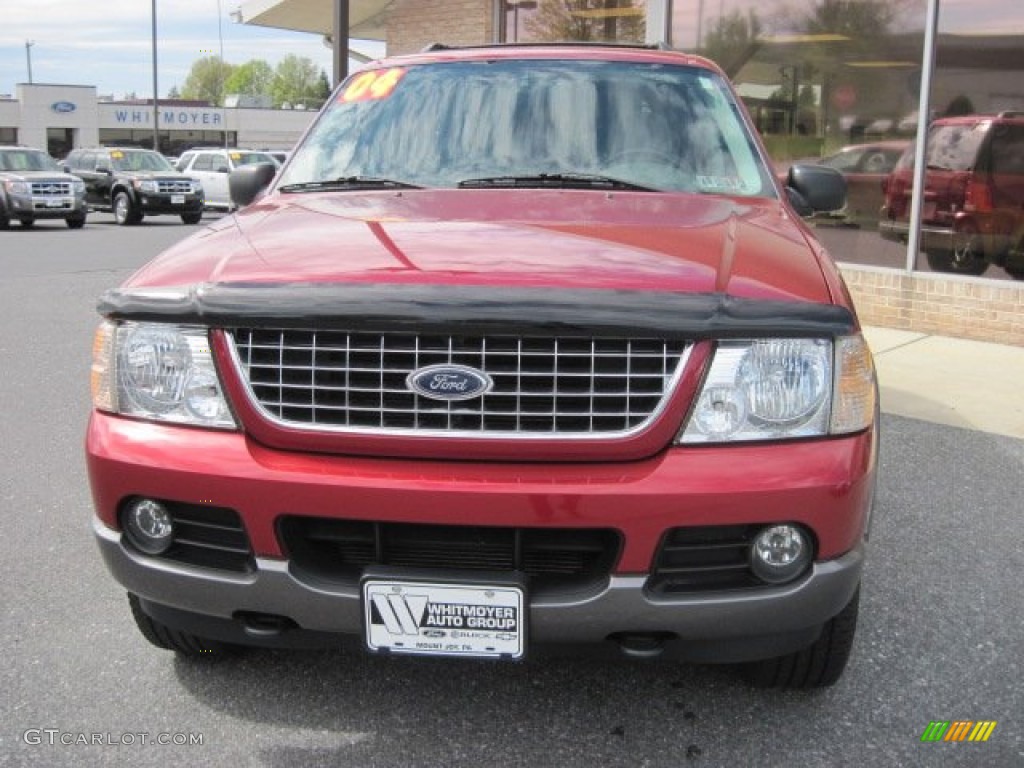 2004 Explorer XLT 4x4 - Redfire Metallic / Graphite photo #2