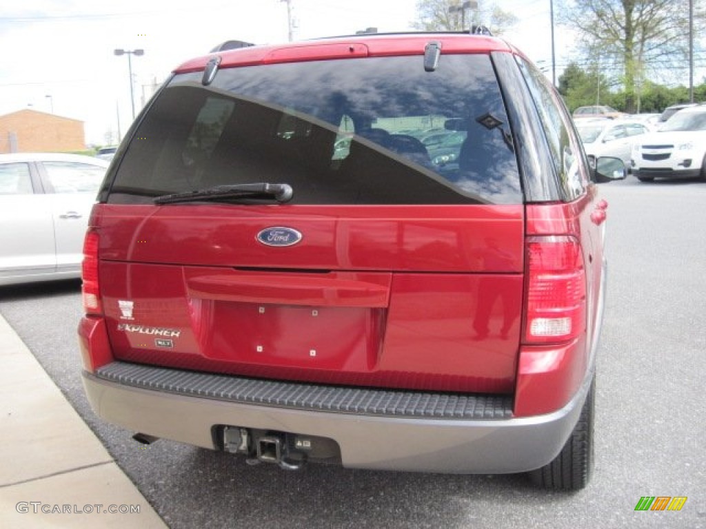 2004 Explorer XLT 4x4 - Redfire Metallic / Graphite photo #9