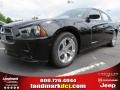 2012 Pitch Black Dodge Charger SXT  photo #1