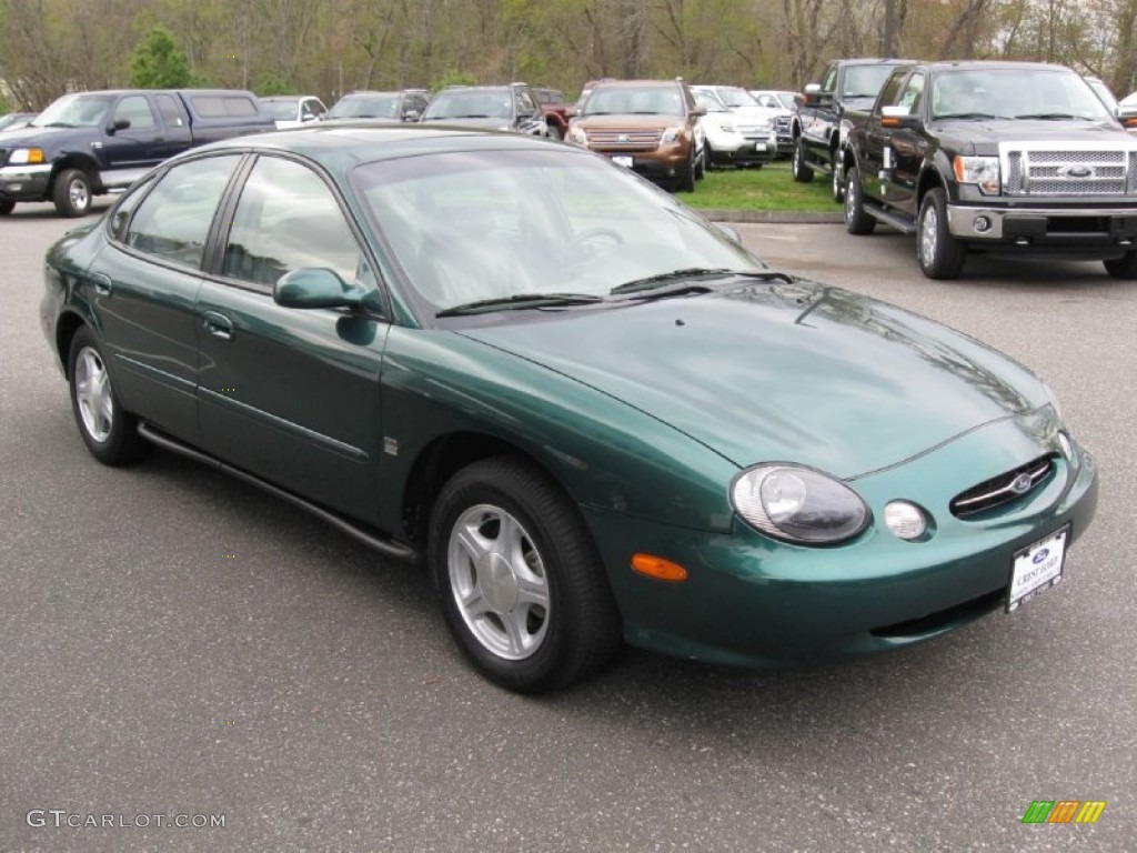 1999 Taurus SE - Tropic Green Metallic / Medium Prairie Tan photo #4