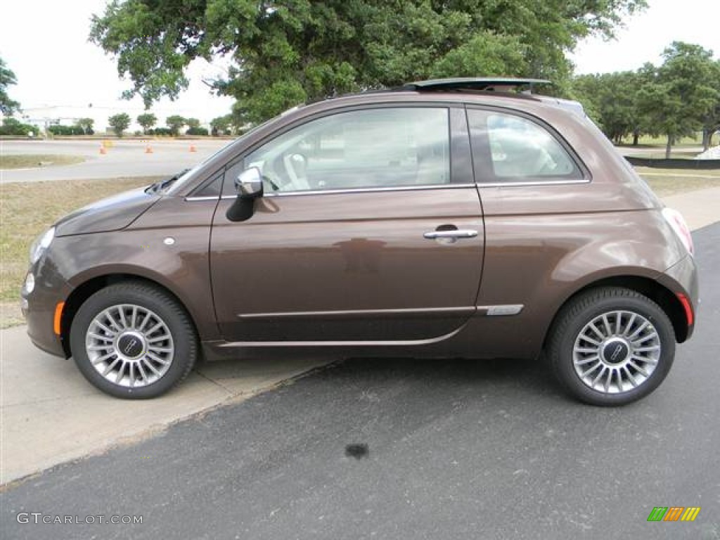 Espresso (Brown) 2012 Fiat 500 Lounge Exterior Photo #64363238