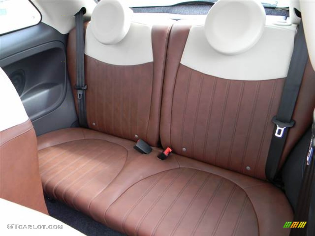 2012 Fiat 500 Lounge Rear Seat Photo #64363347