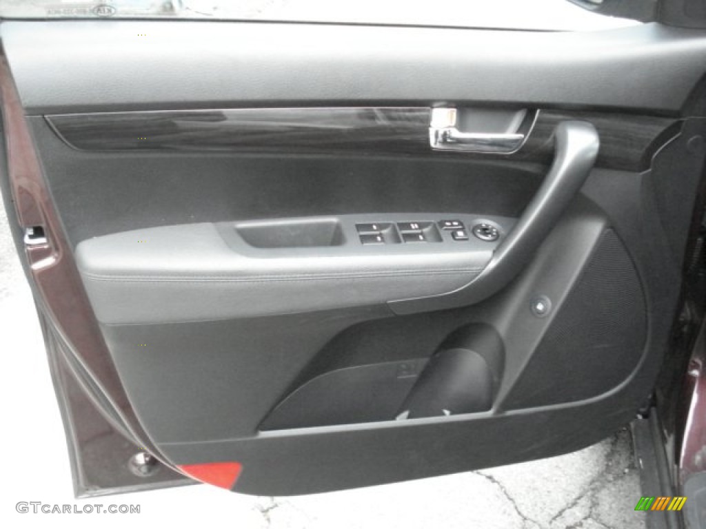 2012 Sorento LX V6 AWD - Dark Cherry / Gray photo #15