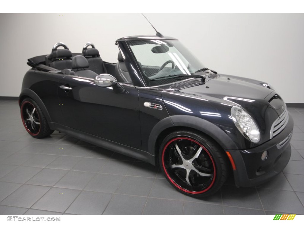 2008 Cooper S Convertible - Astro Black Metallic / Panther Black photo #1