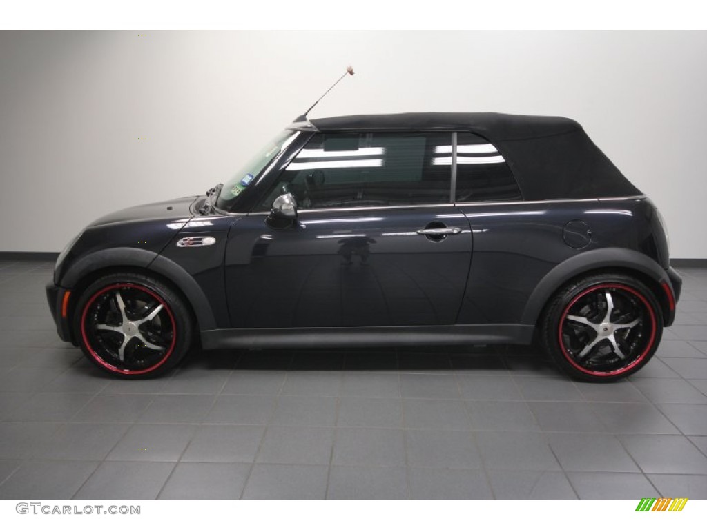 2008 Cooper S Convertible - Astro Black Metallic / Panther Black photo #2