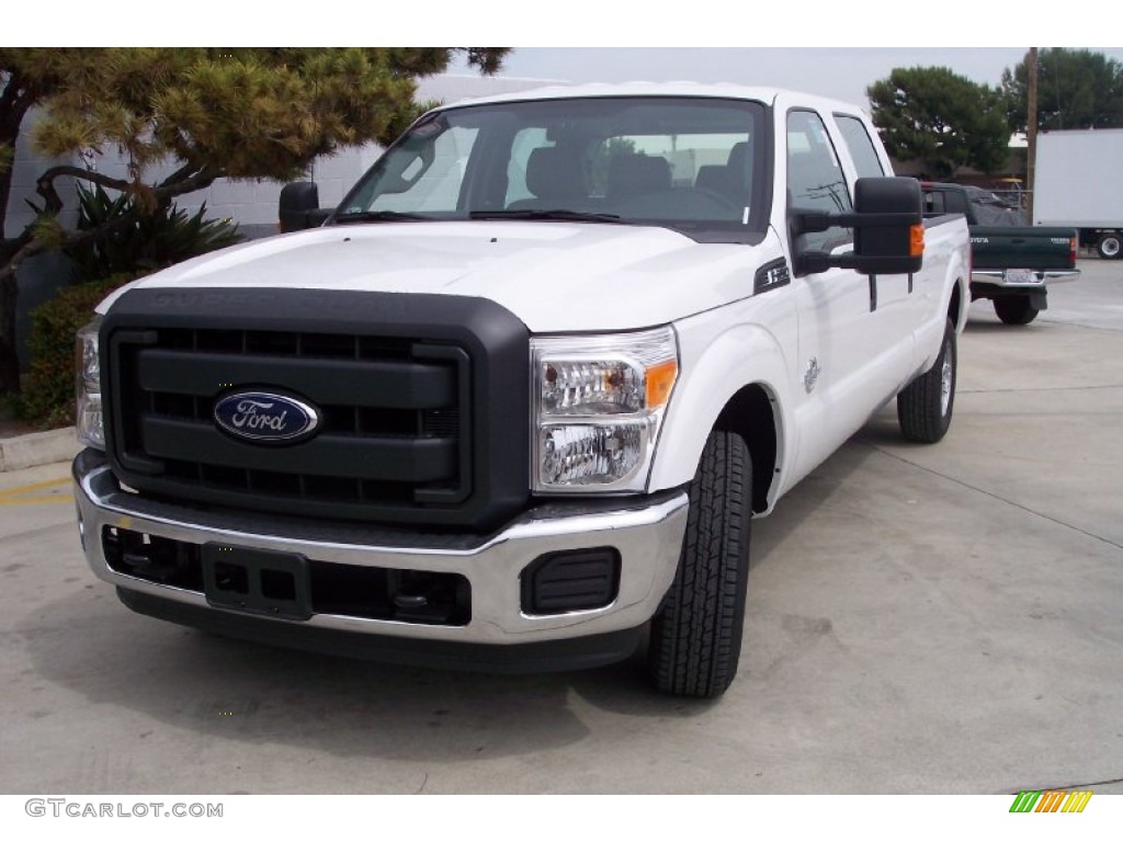 2012 F350 Super Duty XL Crew Cab - Oxford White / Steel photo #3