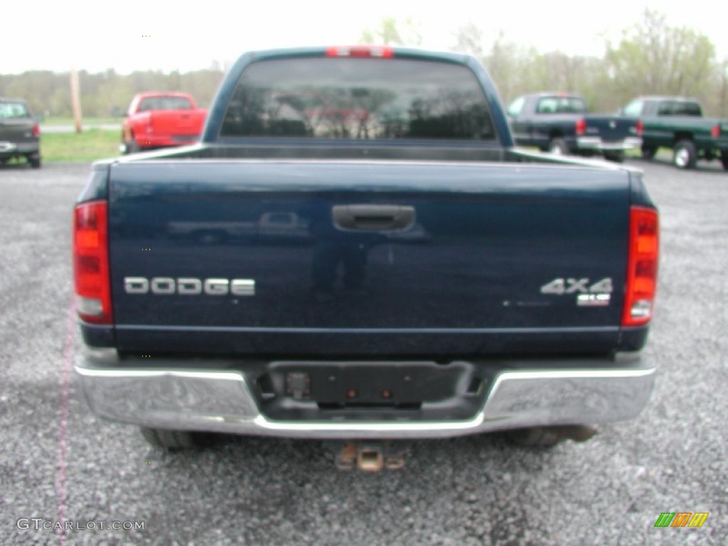 2003 Ram 1500 SLT Quad Cab 4x4 - Patriot Blue Pearl / Dark Slate Gray photo #8