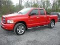 2004 Flame Red Dodge Ram 1500 SLT Quad Cab 4x4  photo #2