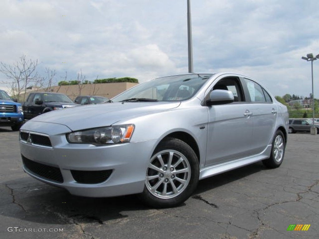 2011 Lancer ES - Apex Silver Metallic / Black photo #1