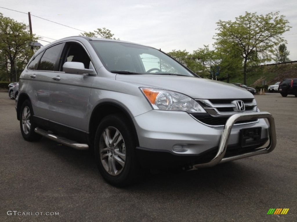 2011 CR-V EX-L 4WD - Alabaster Silver Metallic / Black photo #7