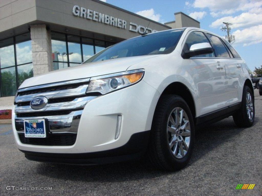 2012 Edge Limited AWD - White Platinum Metallic Tri-Coat / Sienna photo #1